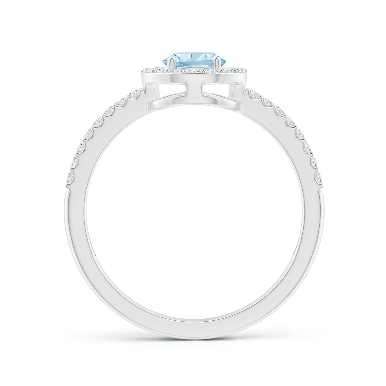 AA - Aquamarine / 0.92 CT / 14 KT White Gold