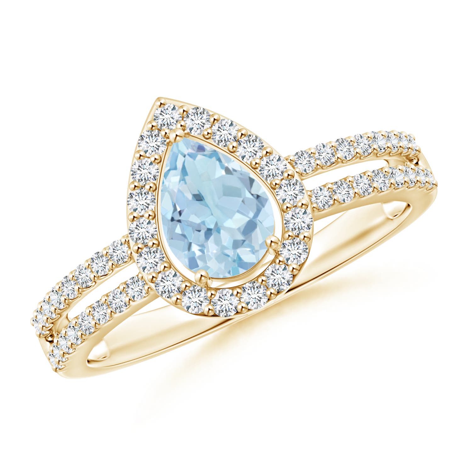 AA - Aquamarine / 0.92 CT / 14 KT Yellow Gold