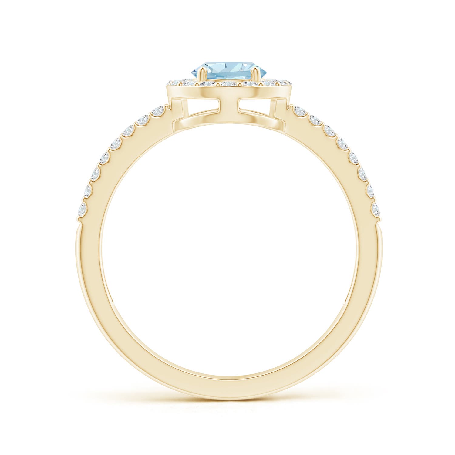 AA - Aquamarine / 0.92 CT / 14 KT Yellow Gold