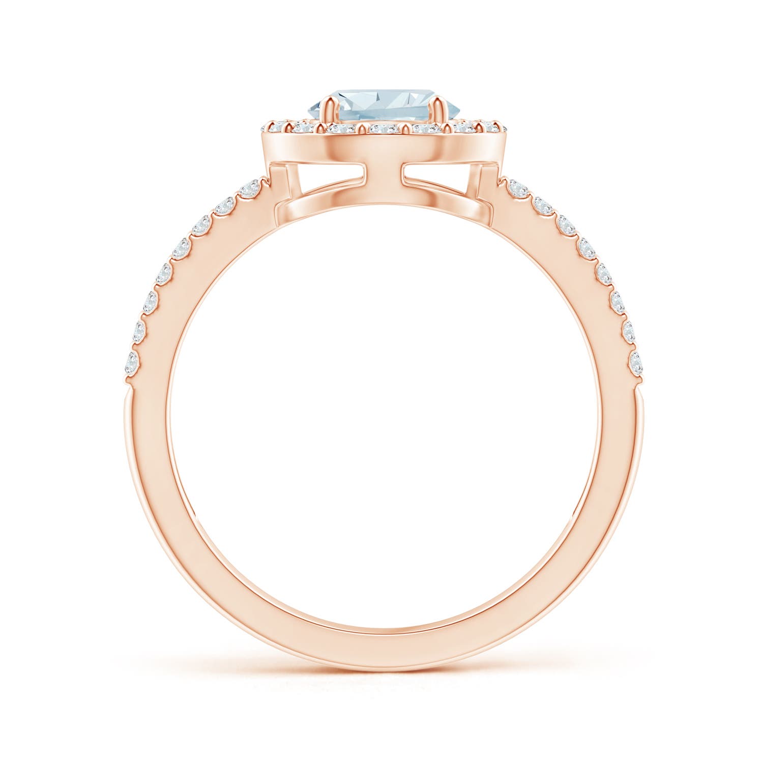 A - Aquamarine / 1.29 CT / 14 KT Rose Gold