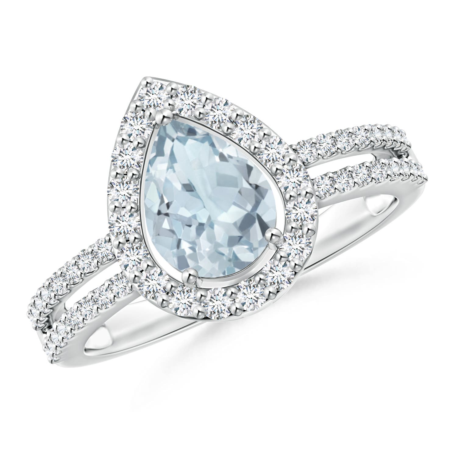 A - Aquamarine / 1.29 CT / 14 KT White Gold