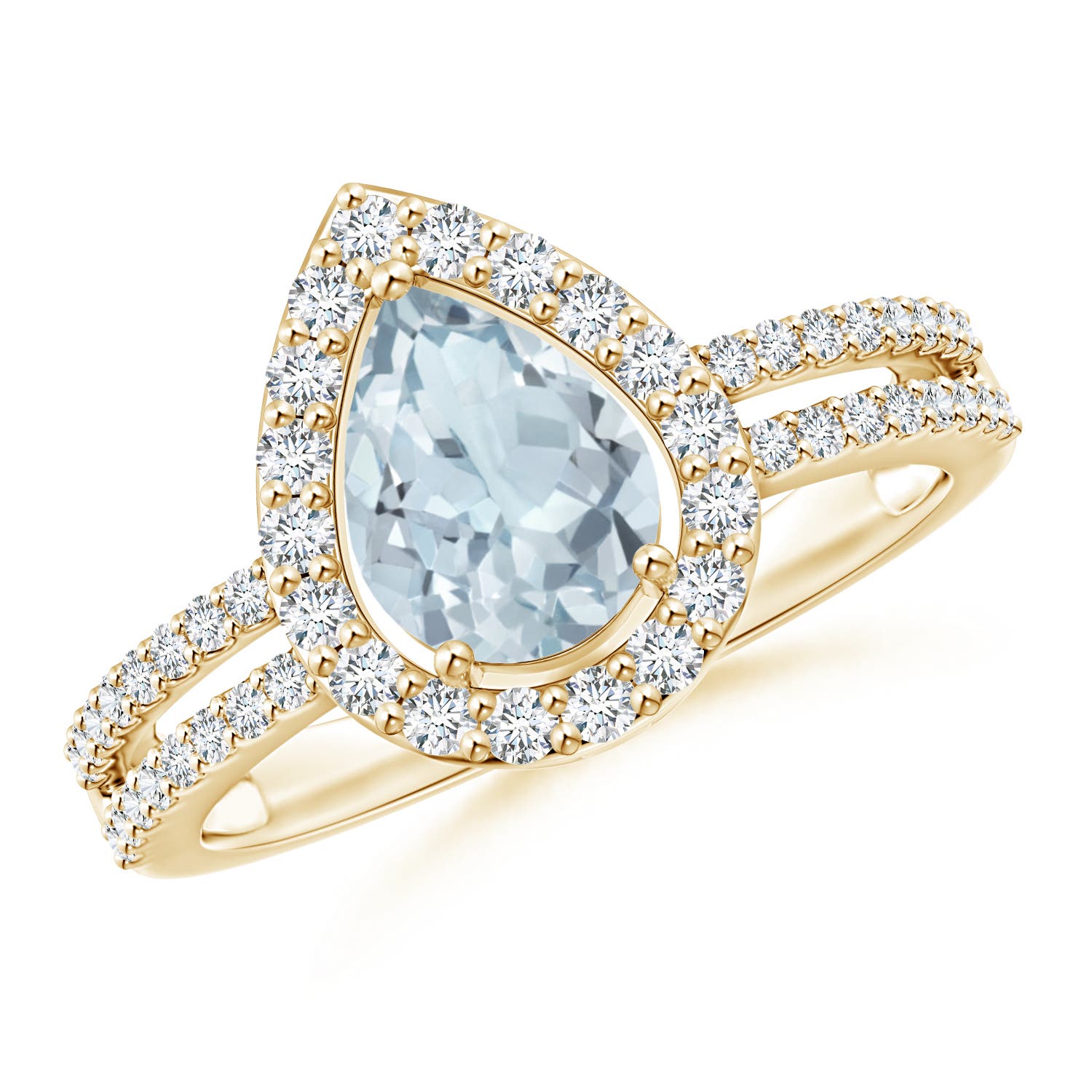 A - Aquamarine / 1.29 CT / 14 KT Yellow Gold