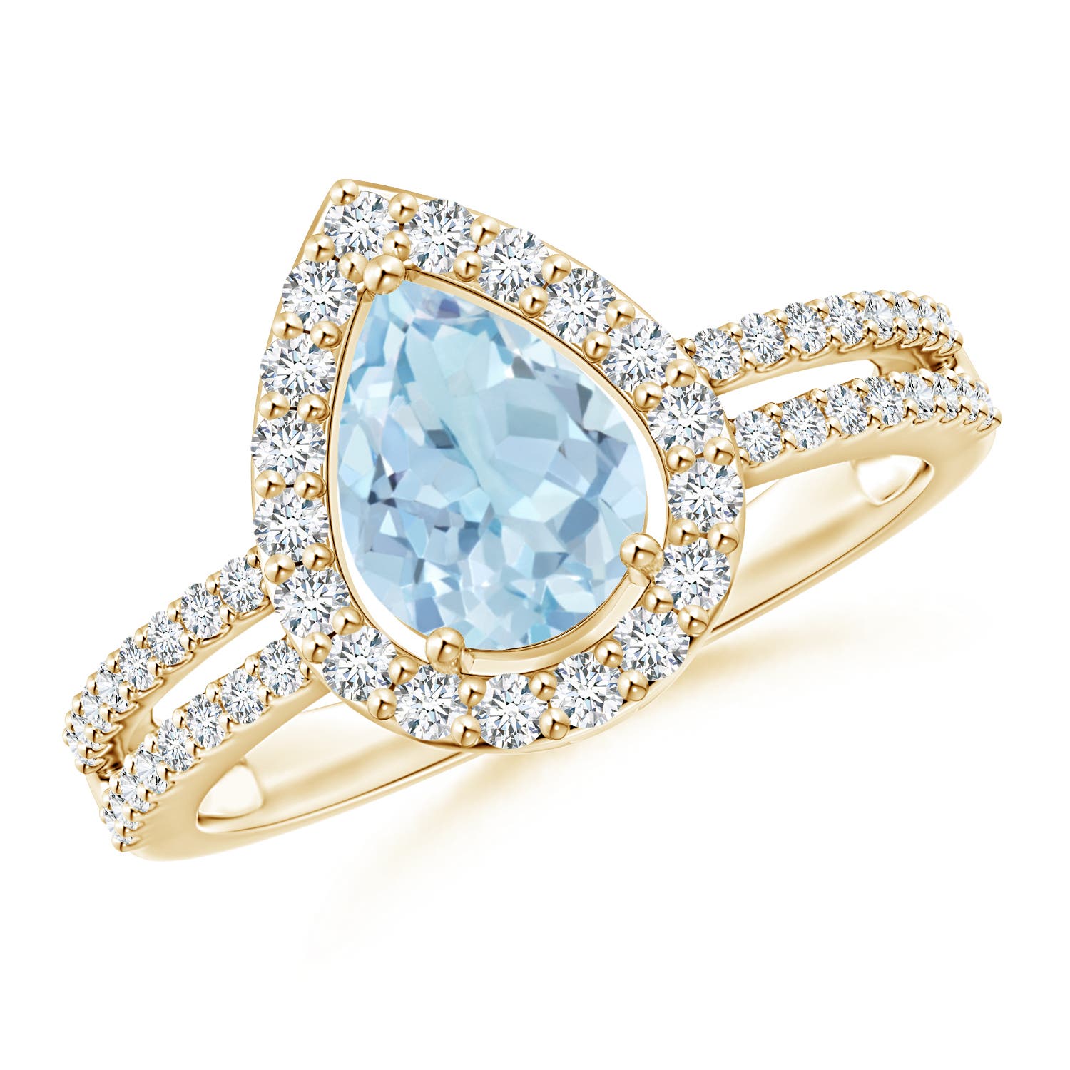 AA - Aquamarine / 1.29 CT / 14 KT Yellow Gold