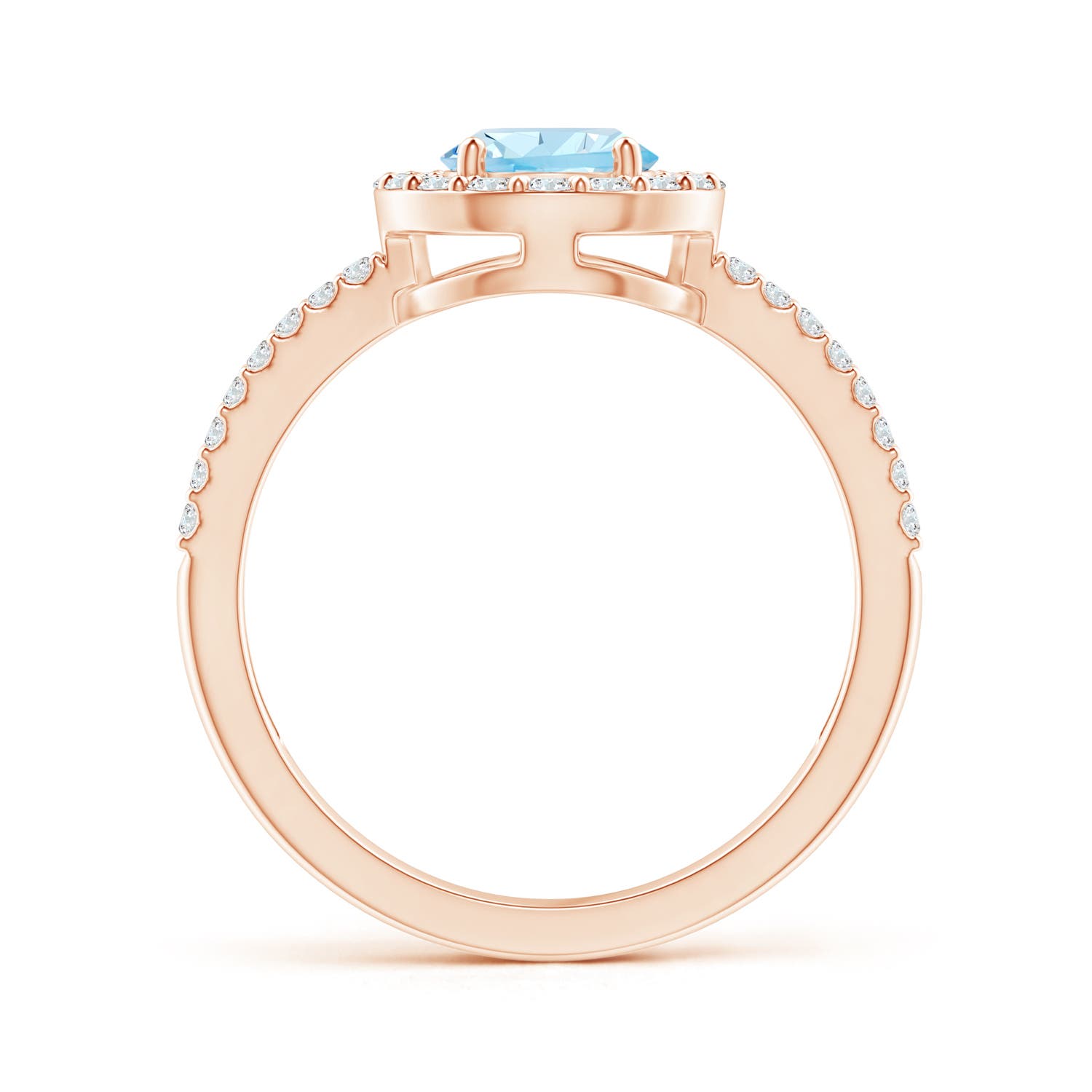 AAA - Aquamarine / 1.29 CT / 14 KT Rose Gold