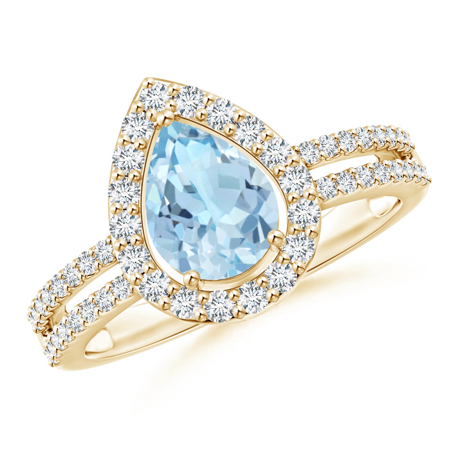 AAA - Aquamarine / 1.29 CT / 14 KT Yellow Gold