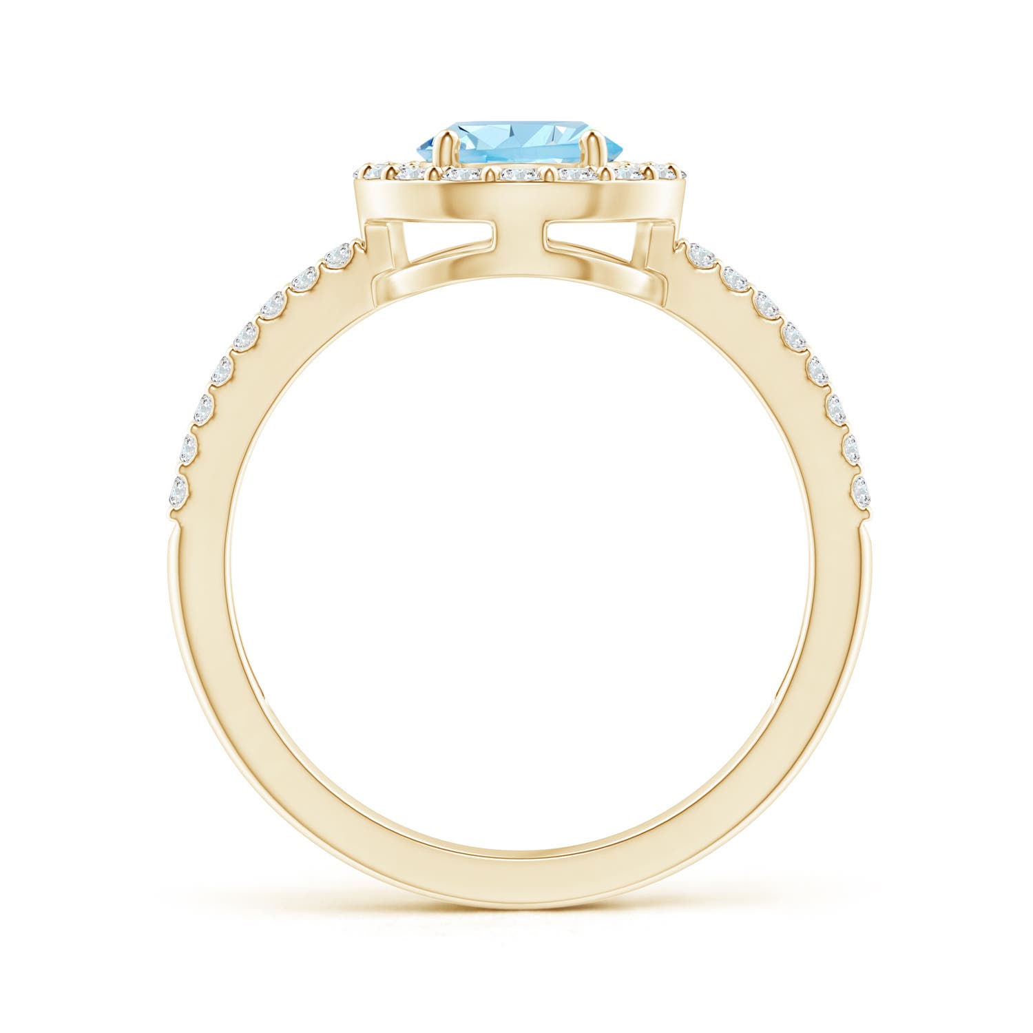 AAAA - Aquamarine / 1.29 CT / 14 KT Yellow Gold