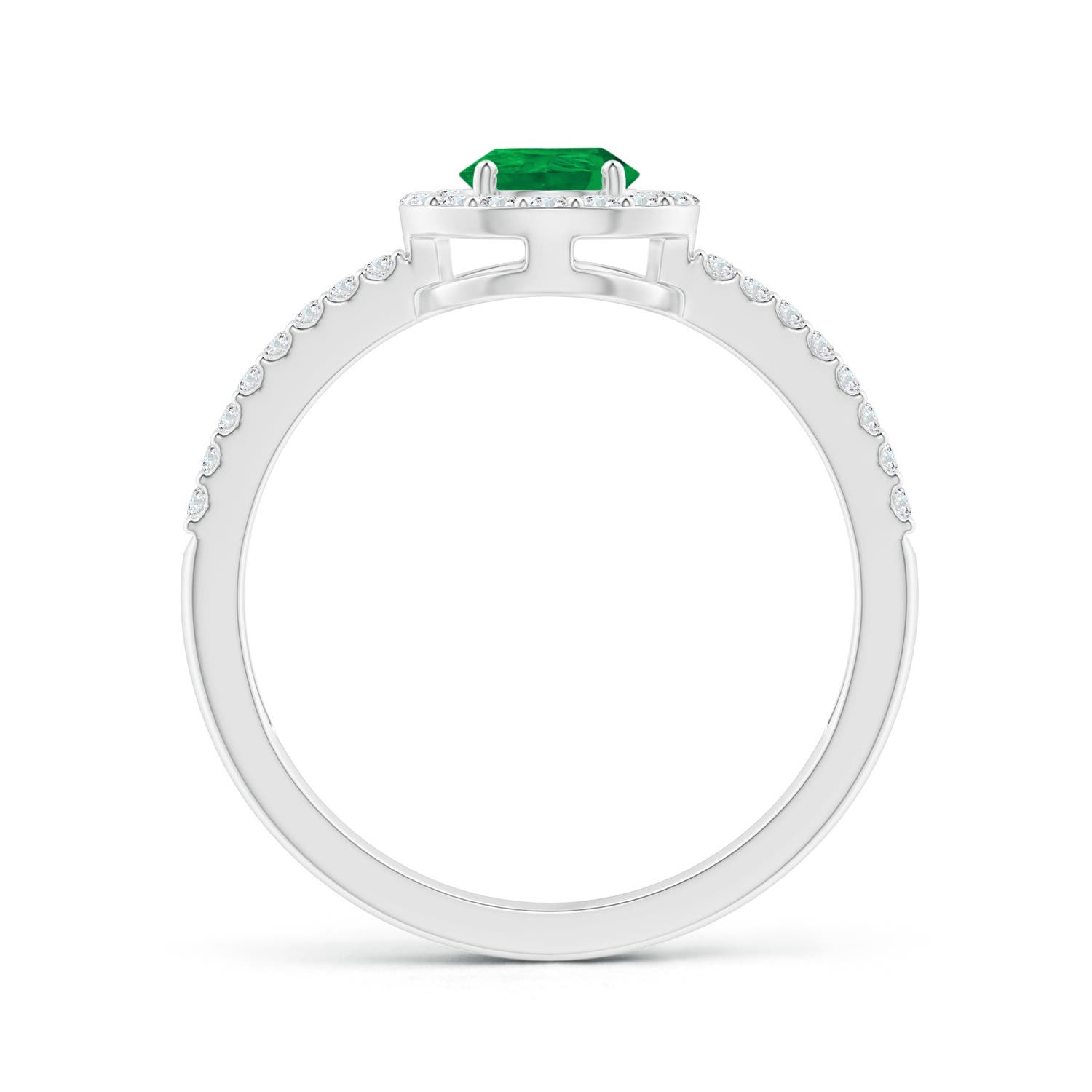 AA - Emerald / 0.97 CT / 14 KT White Gold