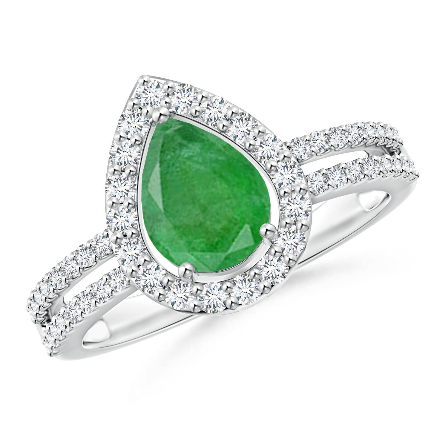 A - Emerald / 1.39 CT / 14 KT White Gold