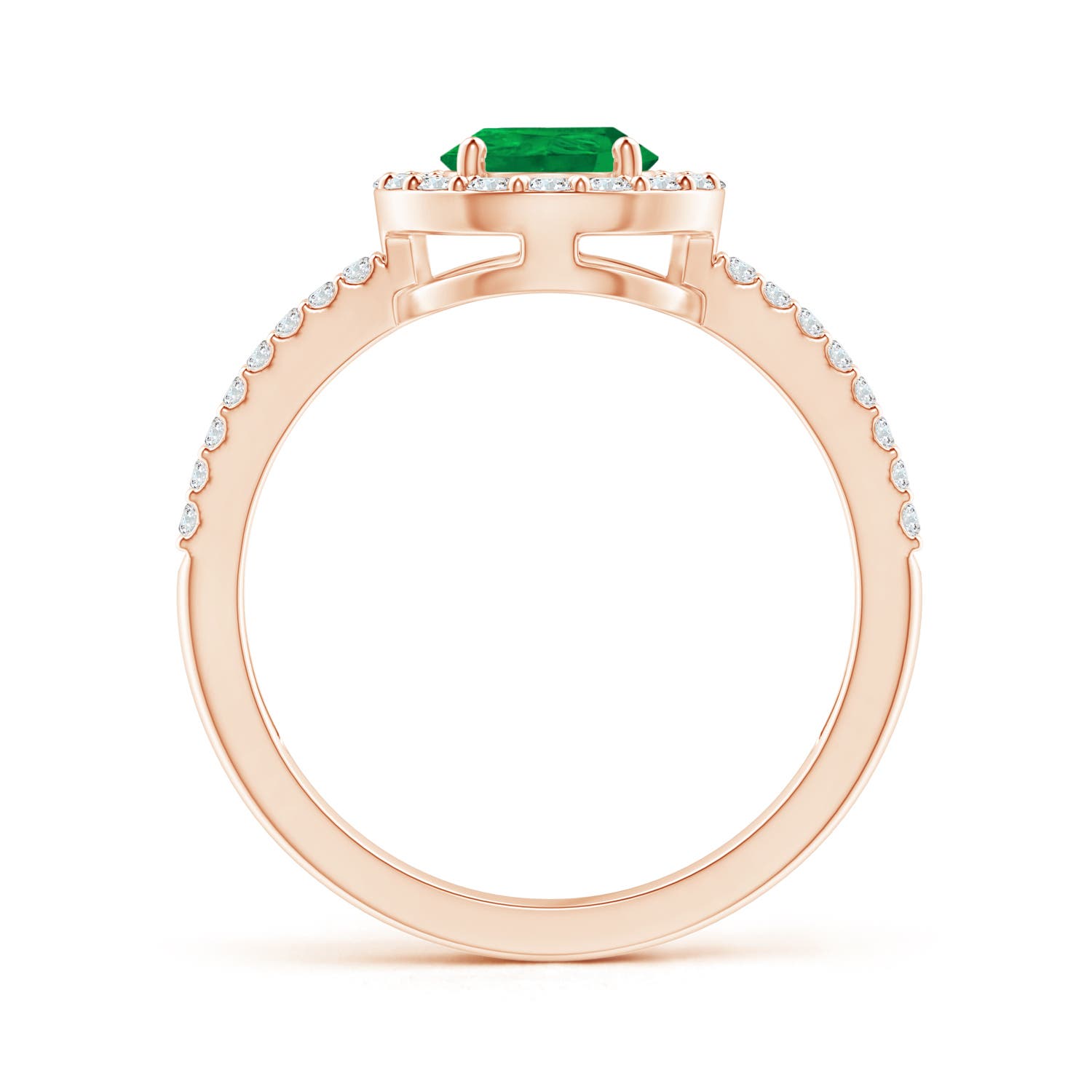 AA - Emerald / 1.39 CT / 14 KT Rose Gold