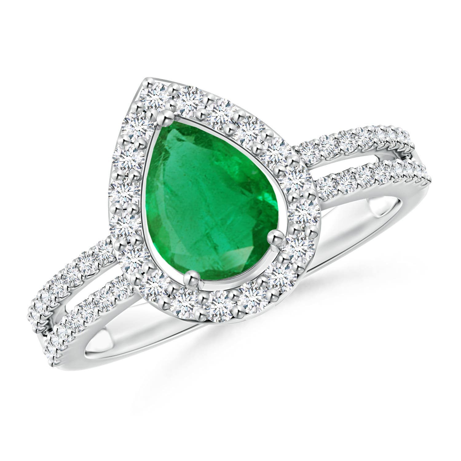 AA - Emerald / 1.39 CT / 14 KT White Gold