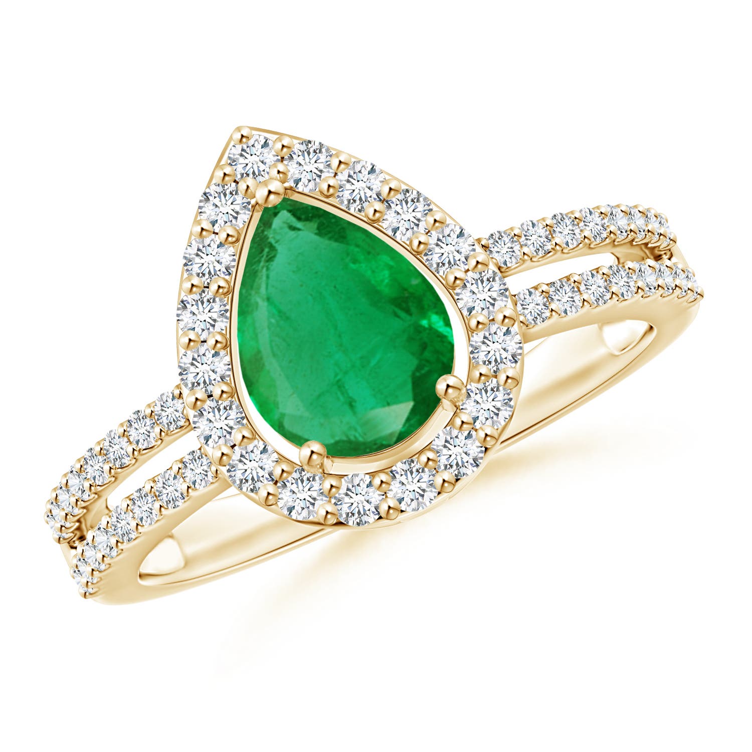 AA - Emerald / 1.39 CT / 14 KT Yellow Gold