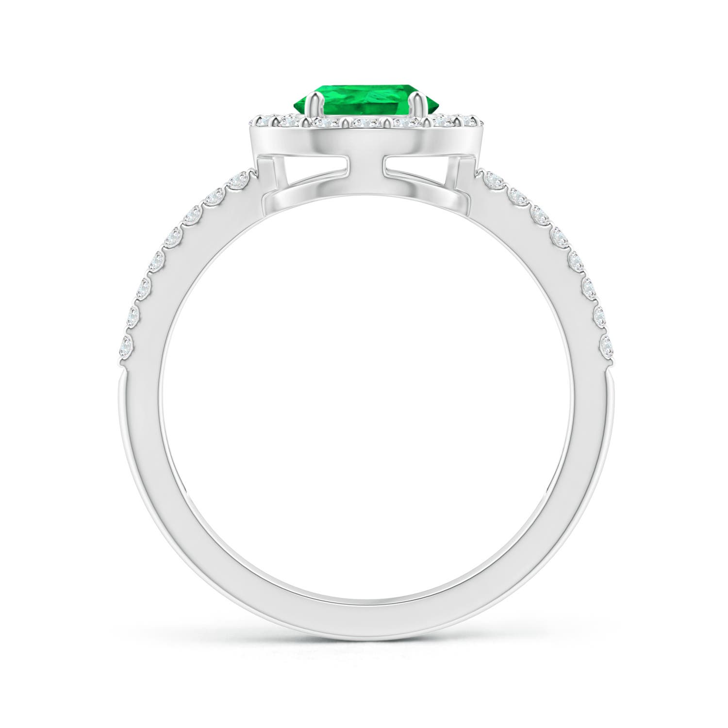 AAA - Emerald / 1.39 CT / 14 KT White Gold