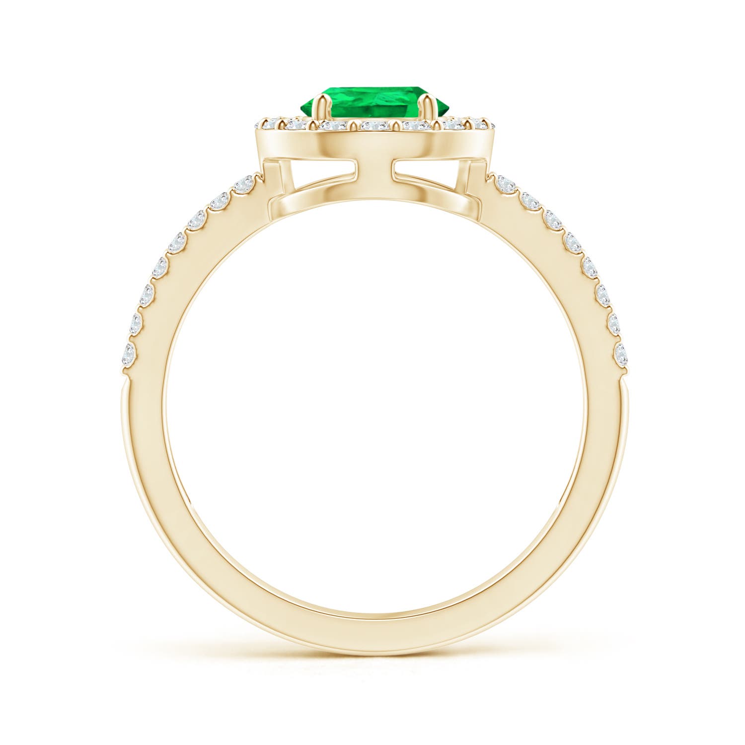 AAA - Emerald / 1.39 CT / 14 KT Yellow Gold