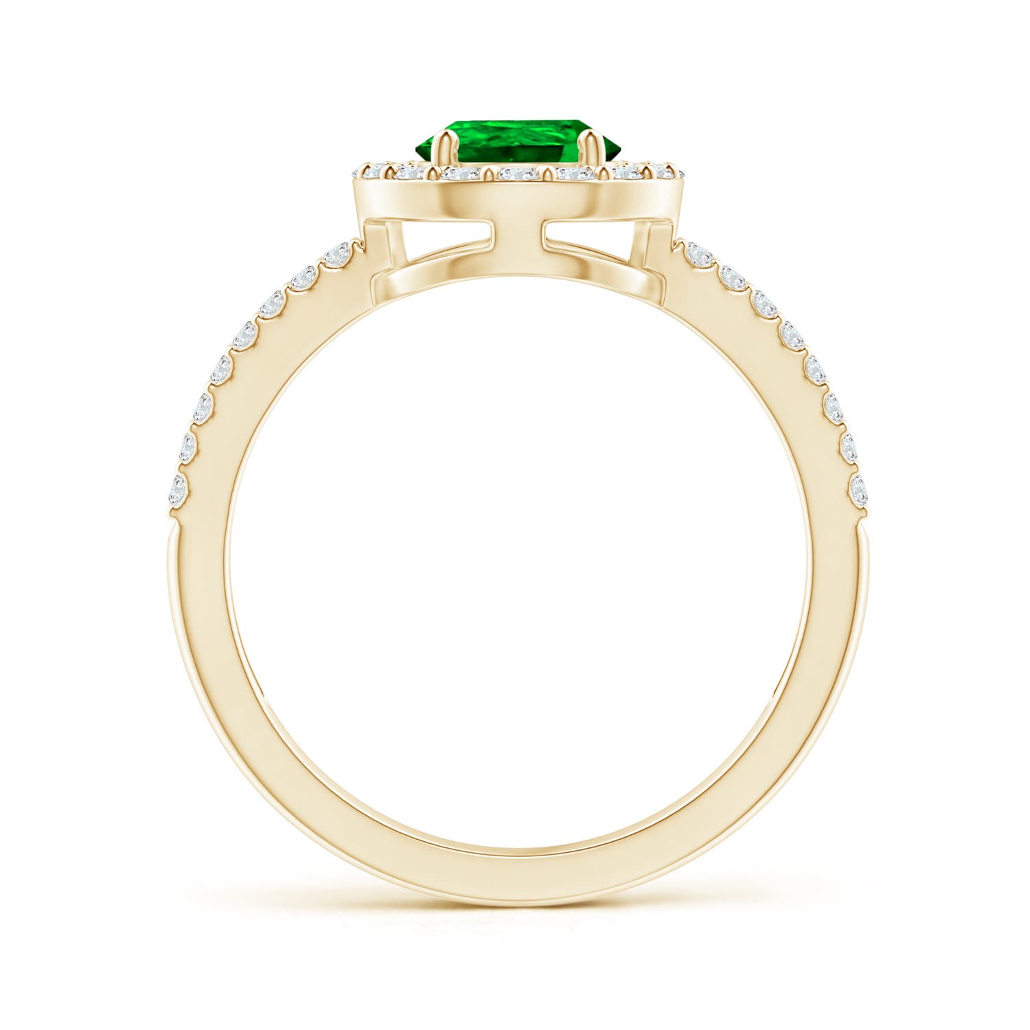 AAAA - Emerald / 1.39 CT / 14 KT Yellow Gold