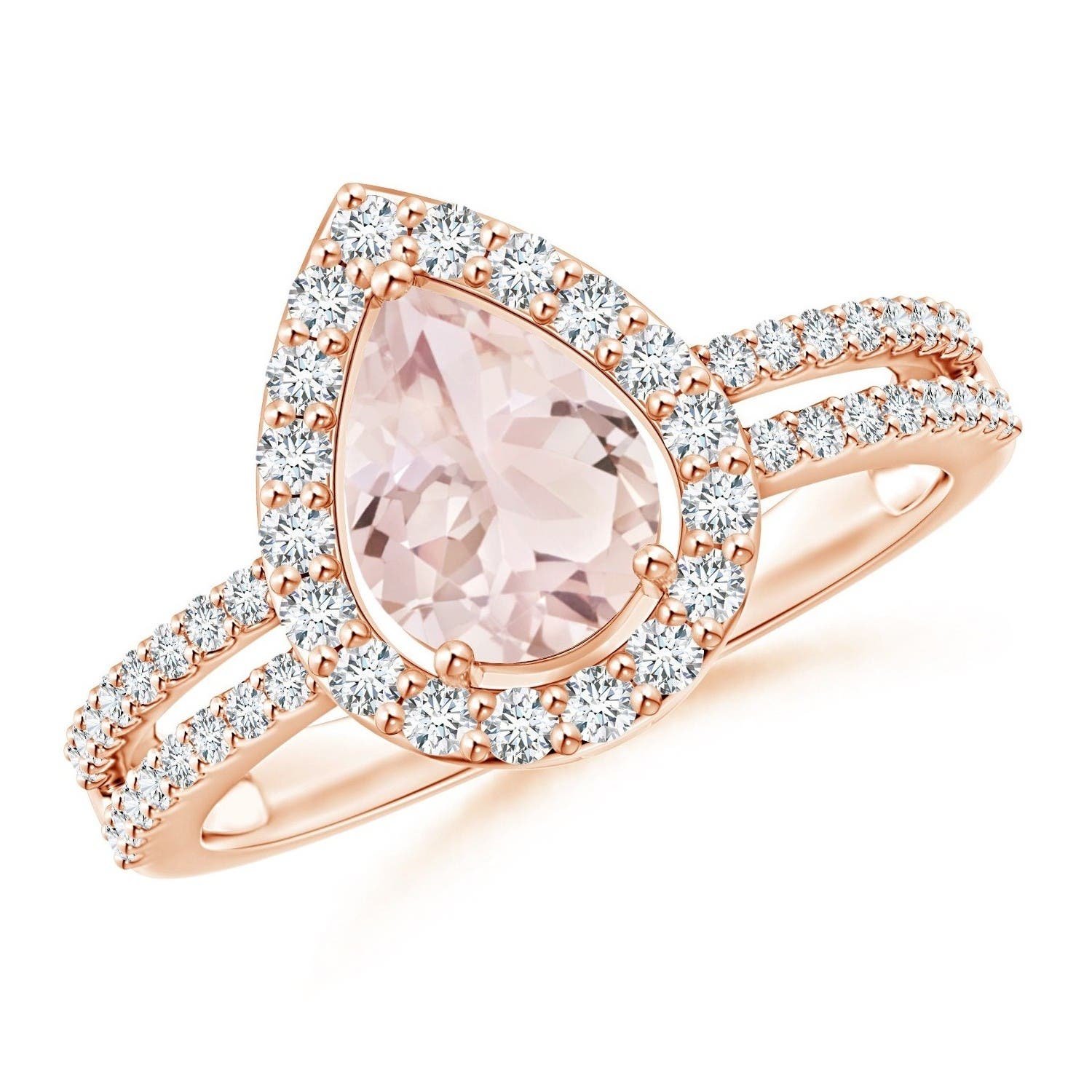 A - Morganite / 1.39 CT / 14 KT Rose Gold