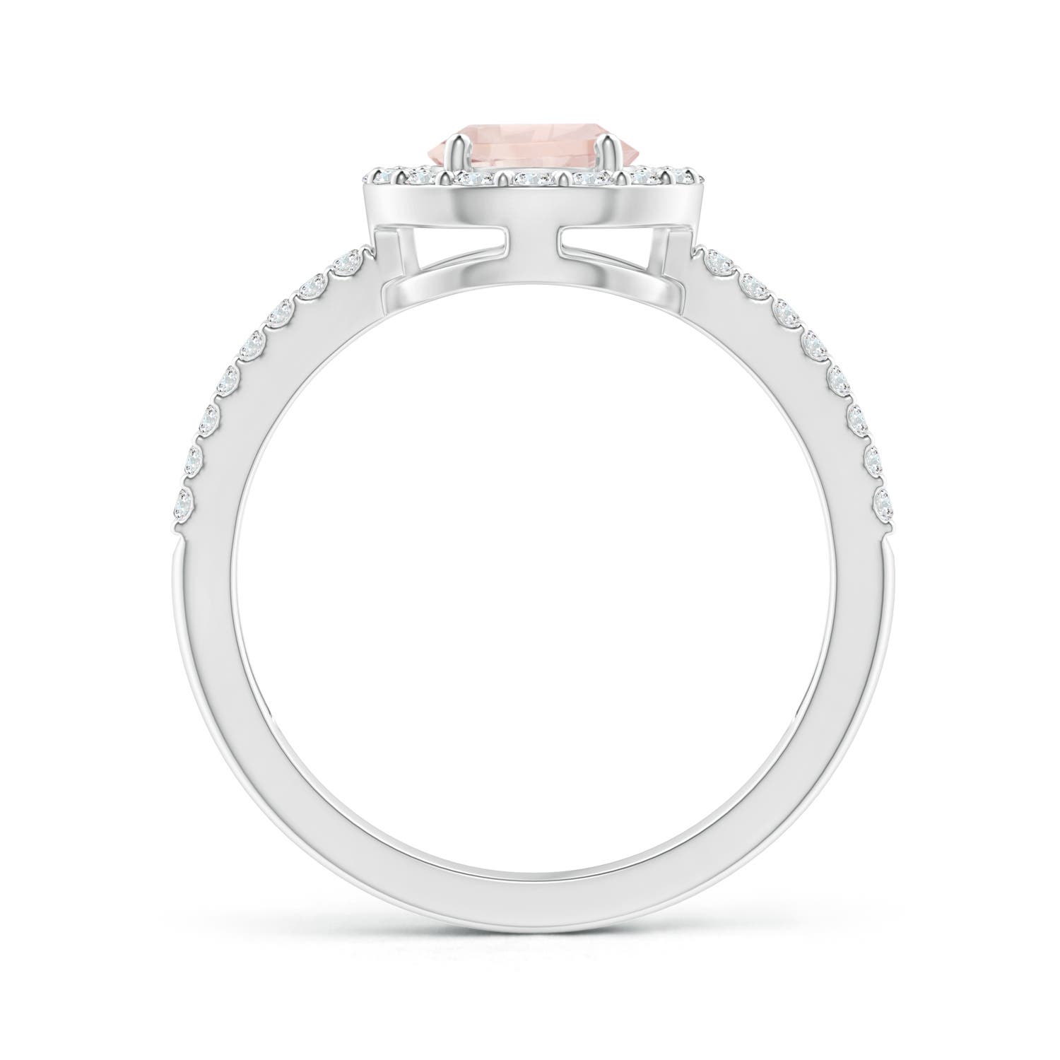 A - Morganite / 1.39 CT / 14 KT White Gold