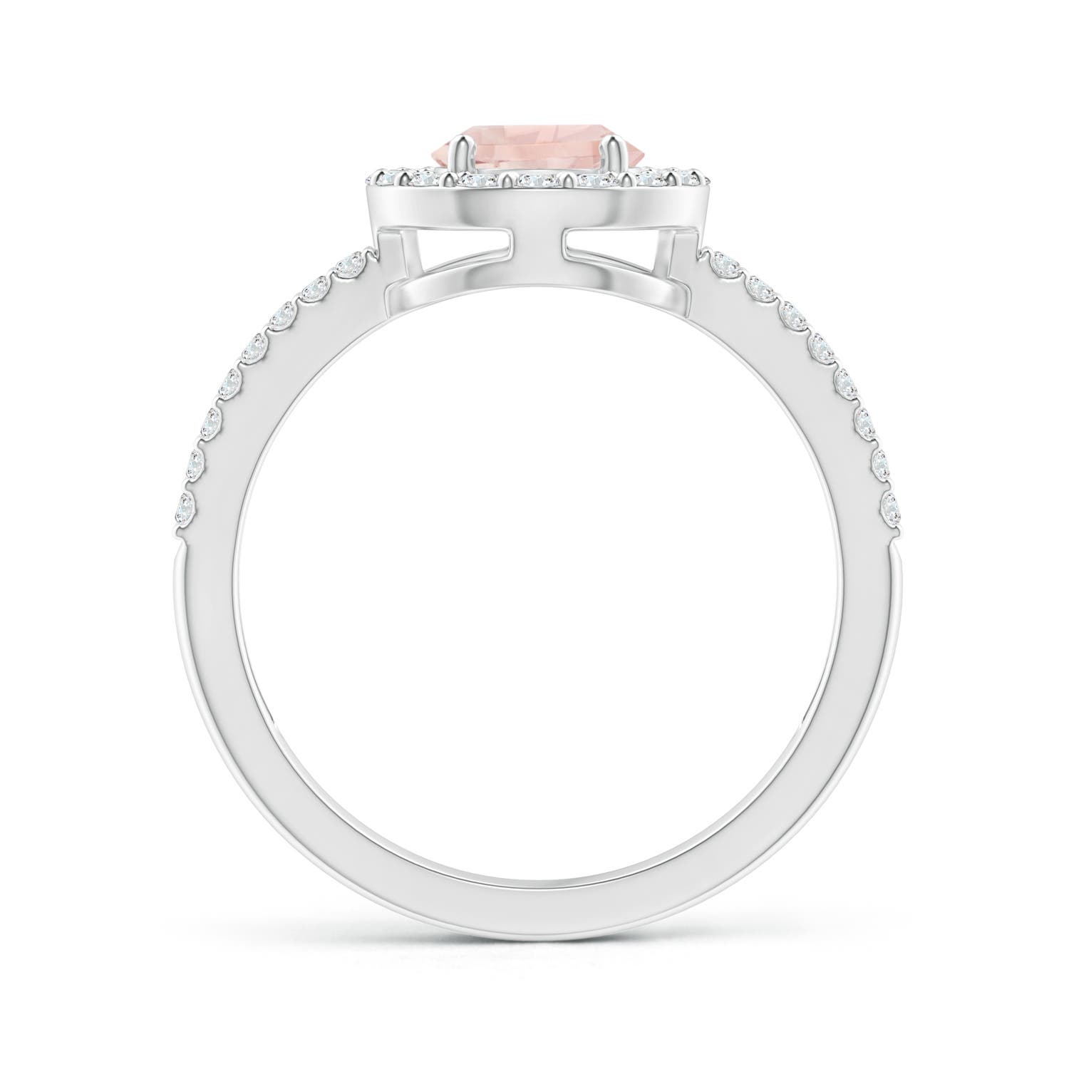 AA - Morganite / 1.39 CT / 14 KT White Gold