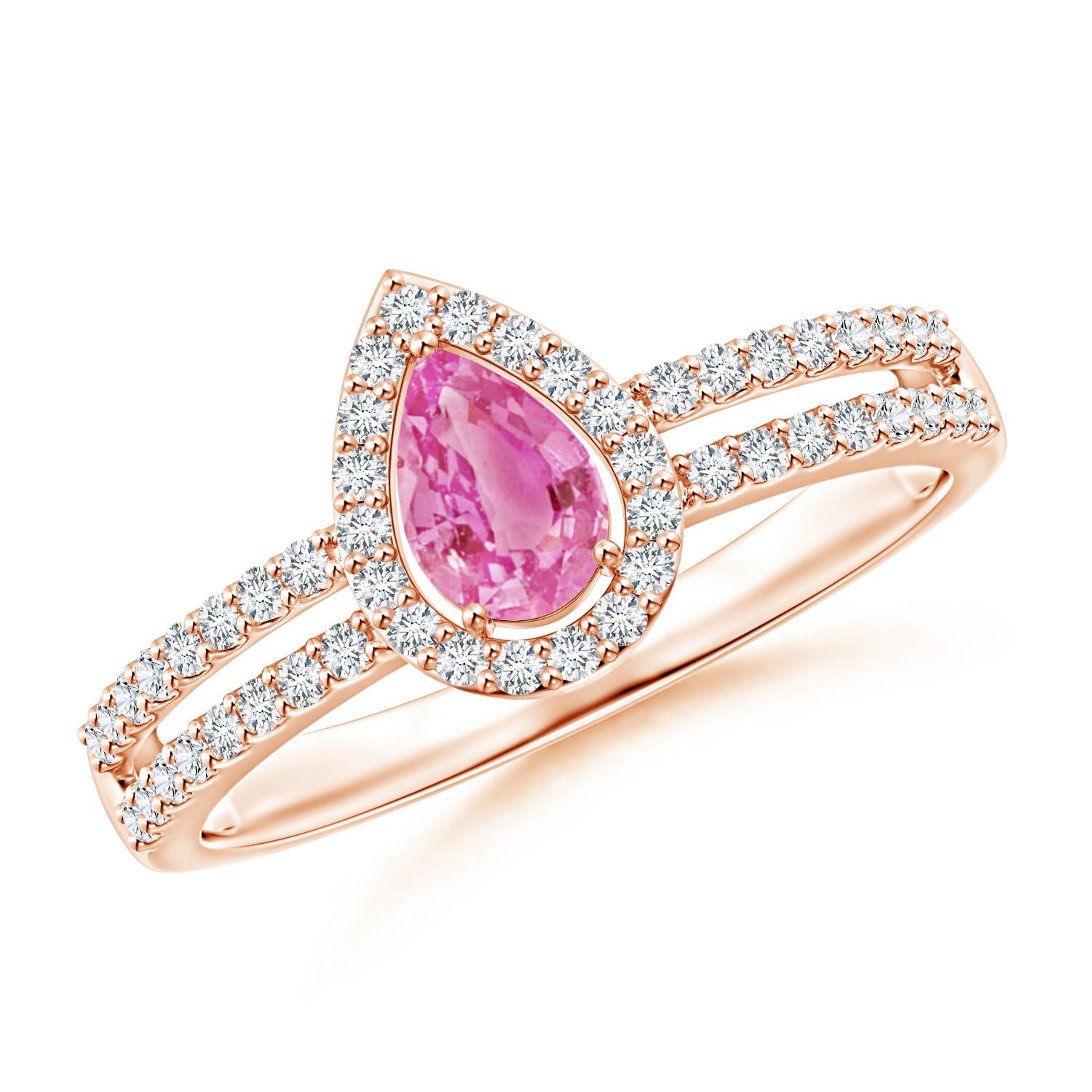 AA - Pink Sapphire / 0.7 CT / 14 KT Rose Gold