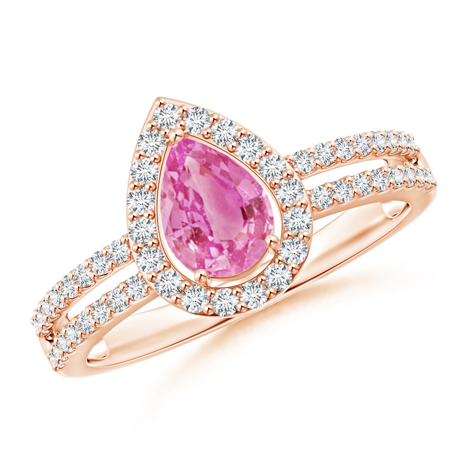 AA - Pink Sapphire / 1.12 CT / 14 KT Rose Gold