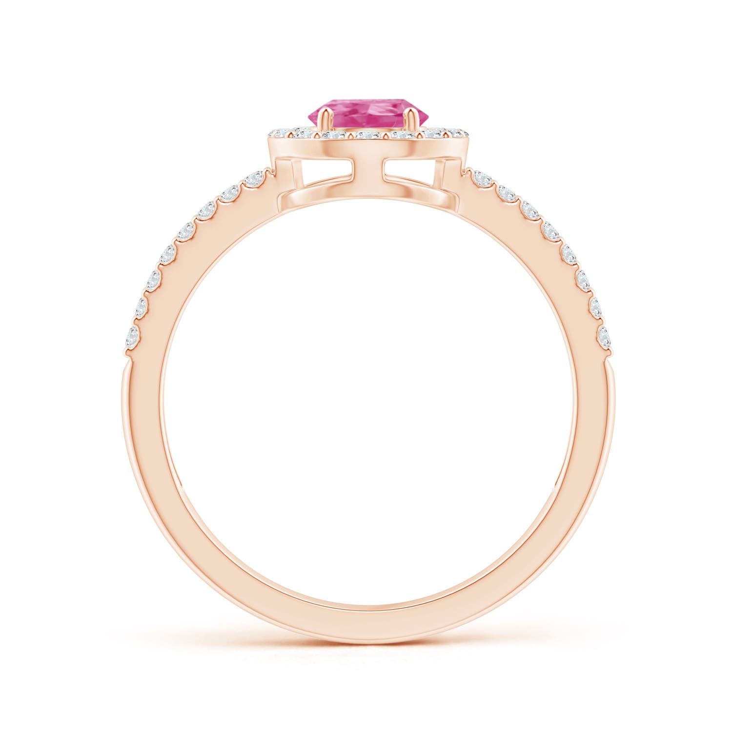 AAA - Pink Sapphire / 1.12 CT / 14 KT Rose Gold