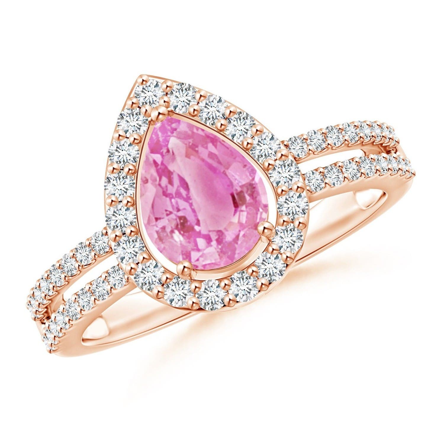 A - Pink Sapphire / 1.69 CT / 14 KT Rose Gold