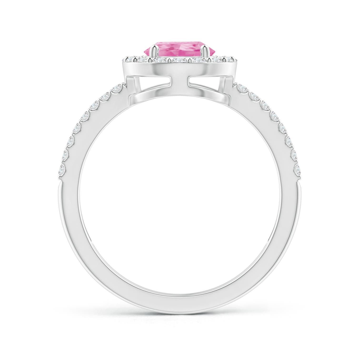 A - Pink Sapphire / 1.69 CT / 14 KT White Gold