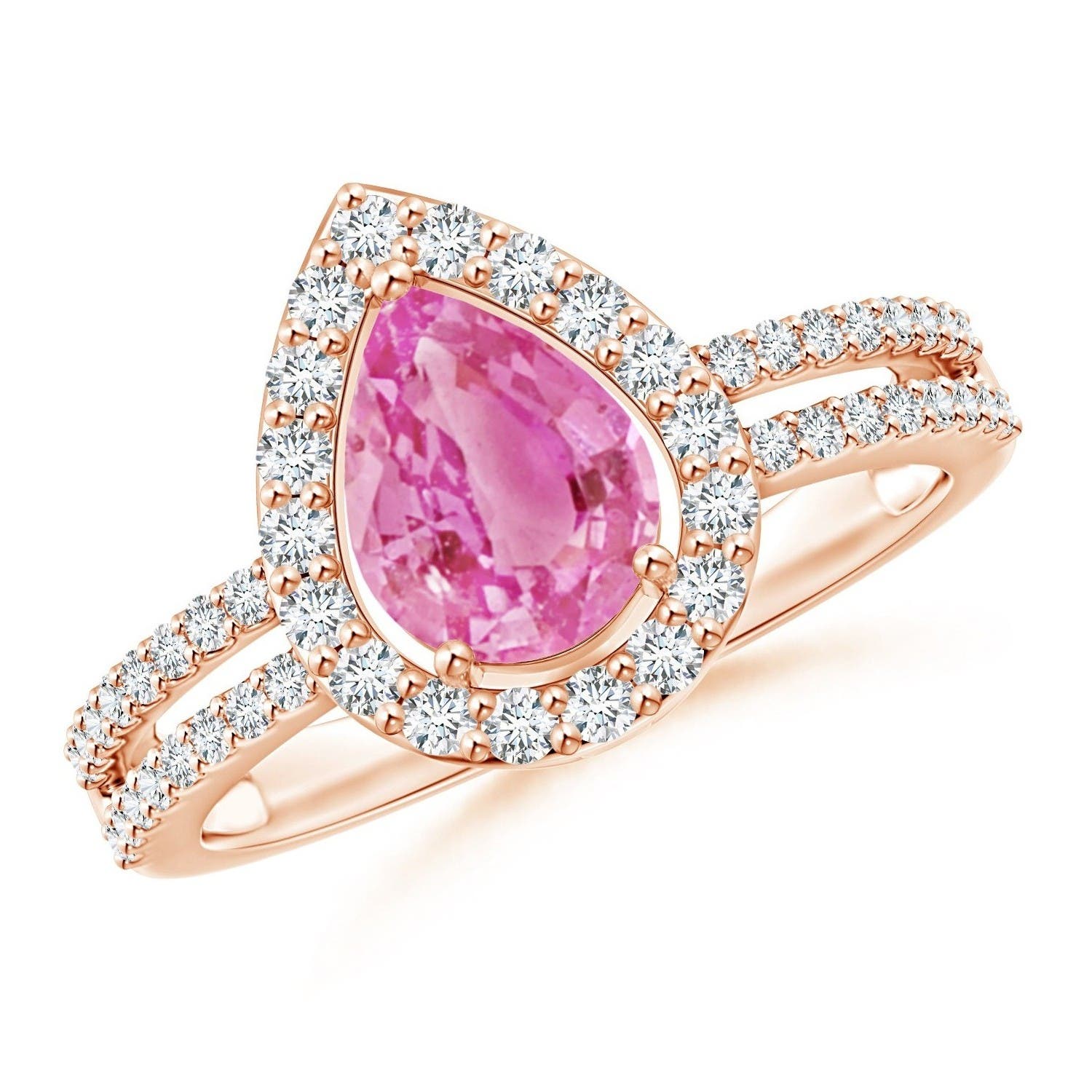 AA - Pink Sapphire / 1.69 CT / 14 KT Rose Gold