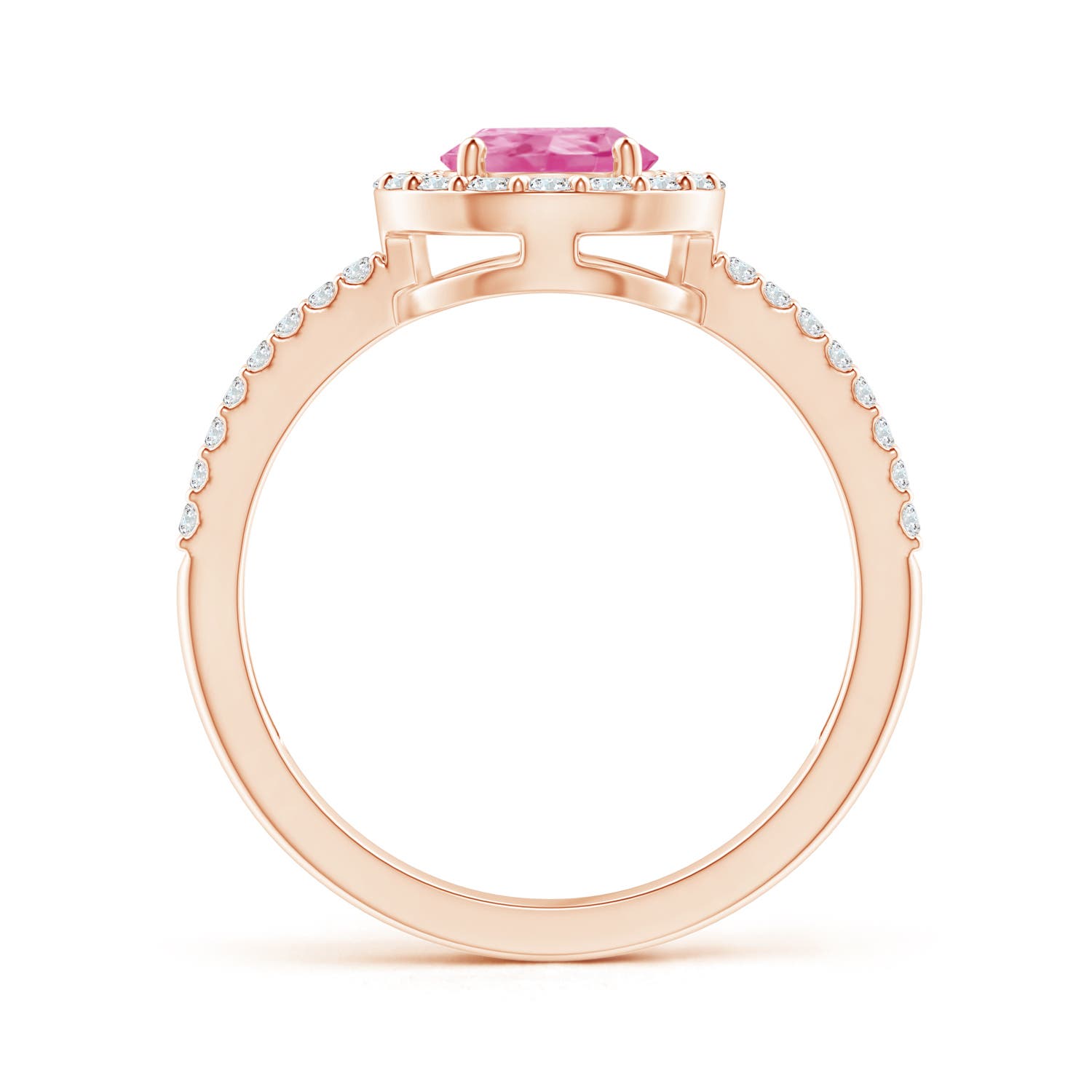 AA - Pink Sapphire / 1.69 CT / 14 KT Rose Gold