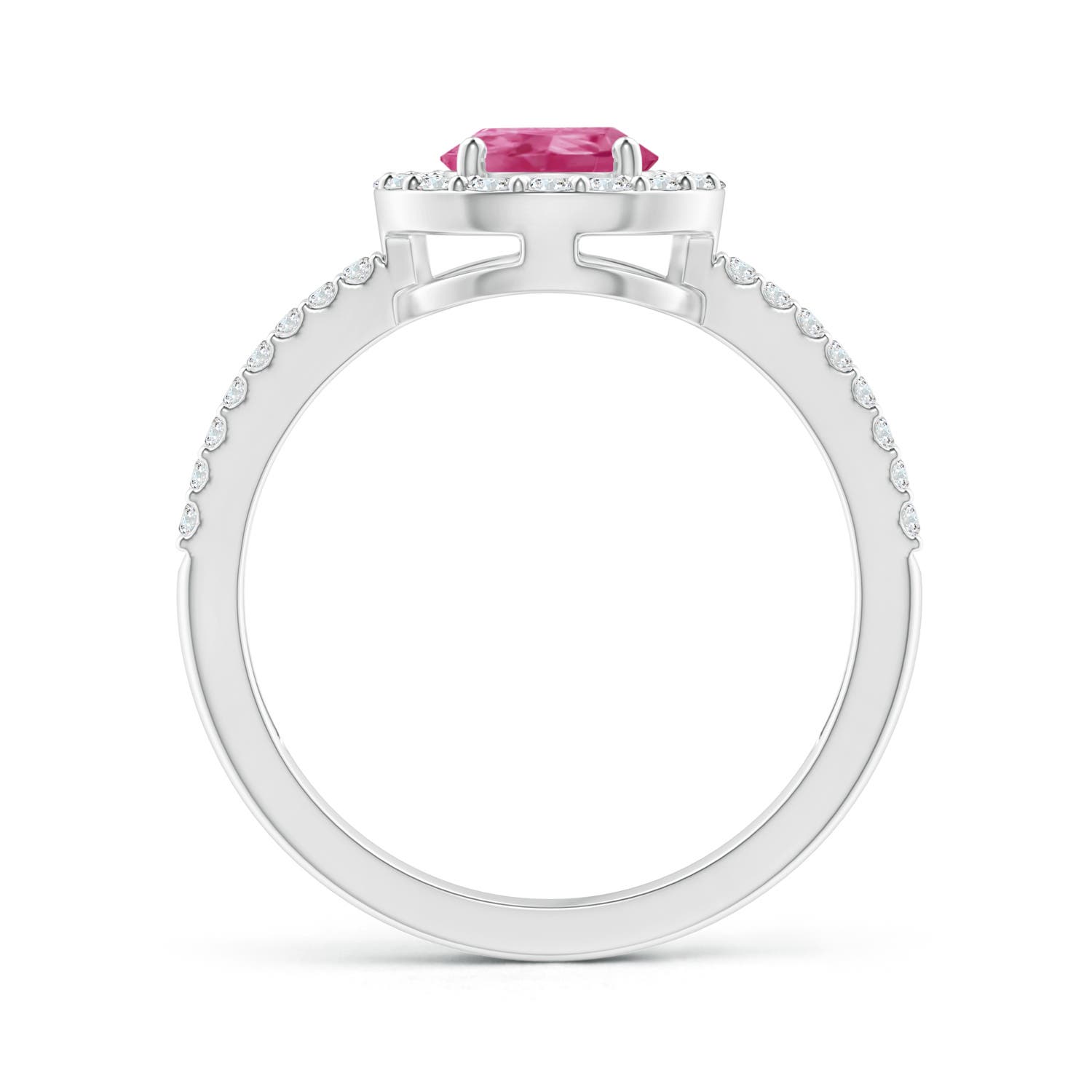 AAAA - Pink Sapphire / 1.69 CT / 14 KT White Gold