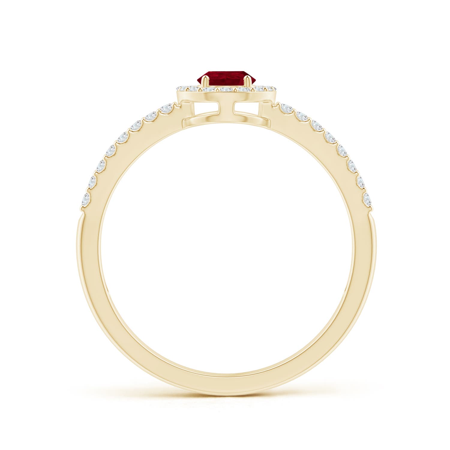 AA - Ruby / 0.65 CT / 14 KT Yellow Gold