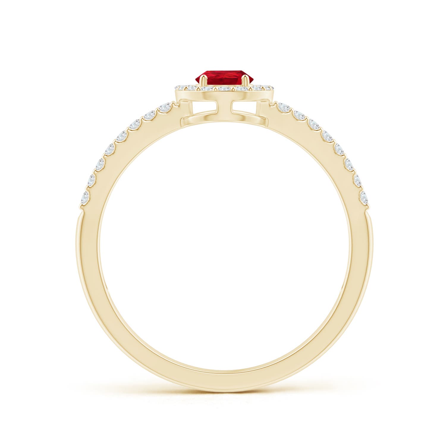 AAA - Ruby / 0.65 CT / 14 KT Yellow Gold