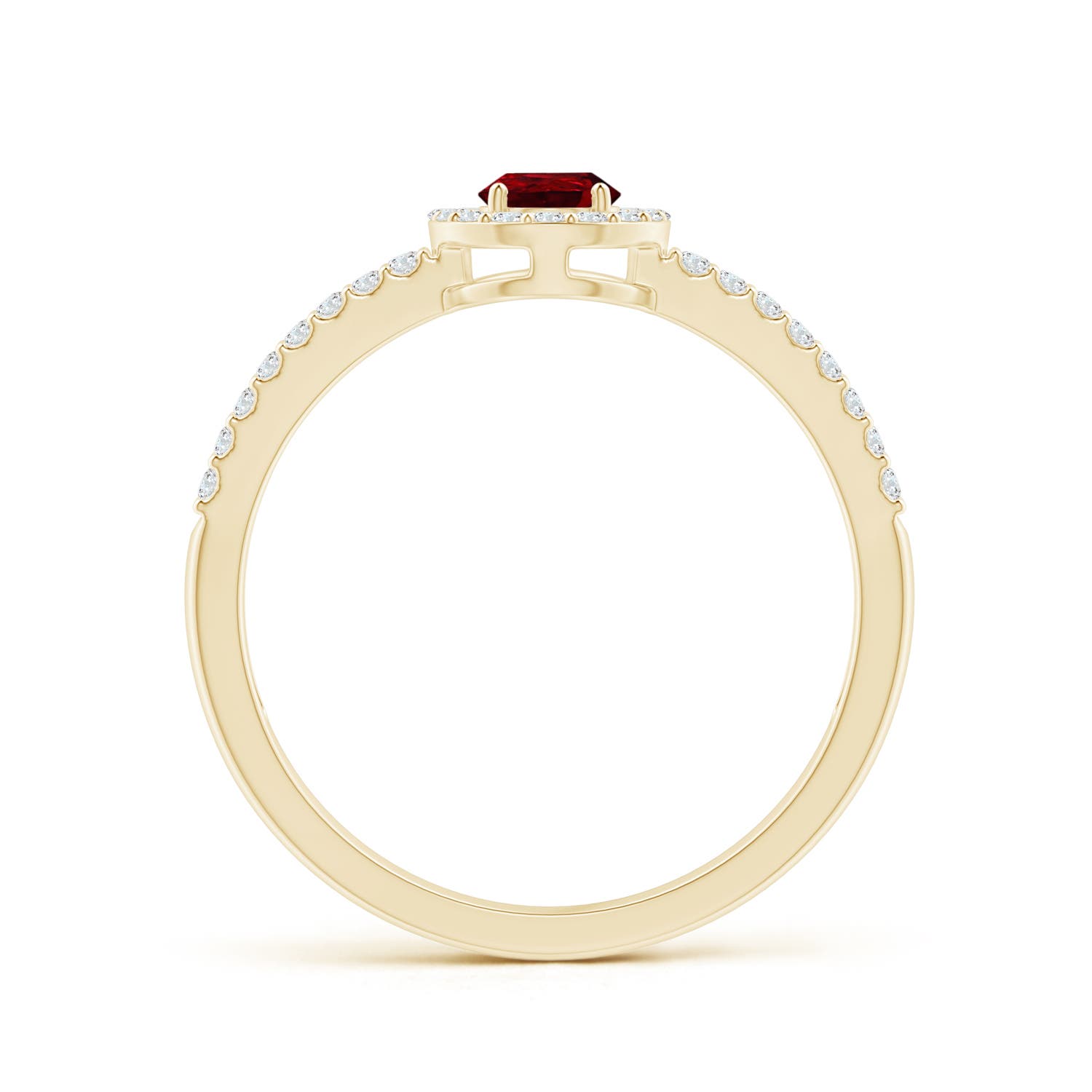 AAAA - Ruby / 0.65 CT / 14 KT Yellow Gold