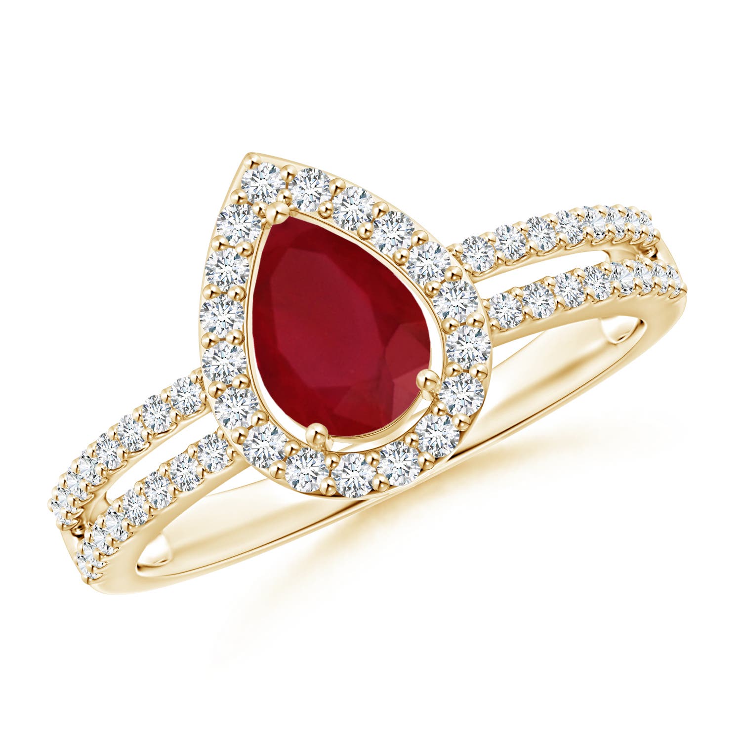 AA - Ruby / 1.17 CT / 14 KT Yellow Gold