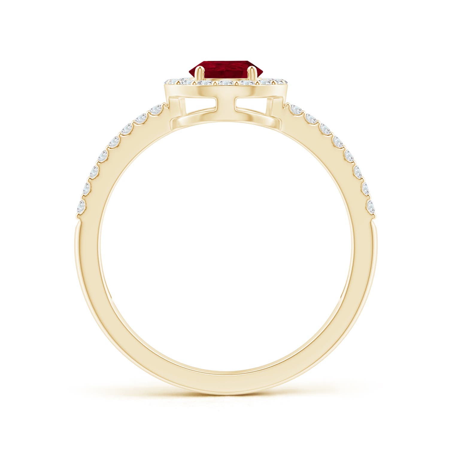 AA - Ruby / 1.17 CT / 14 KT Yellow Gold