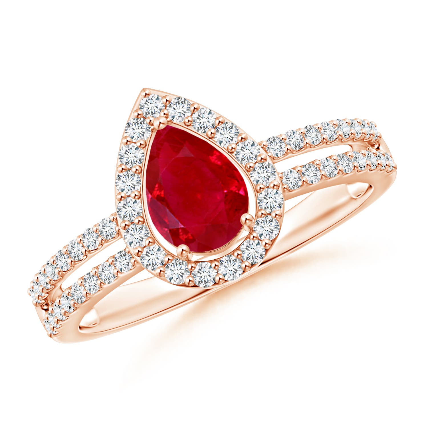 AAA - Ruby / 1.17 CT / 14 KT Rose Gold