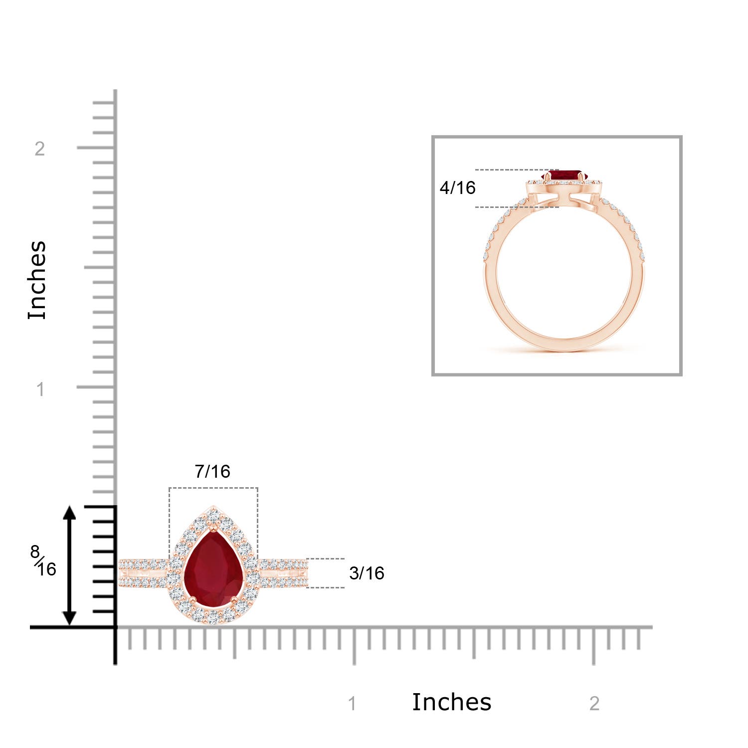 AA - Ruby / 1.59 CT / 14 KT Rose Gold