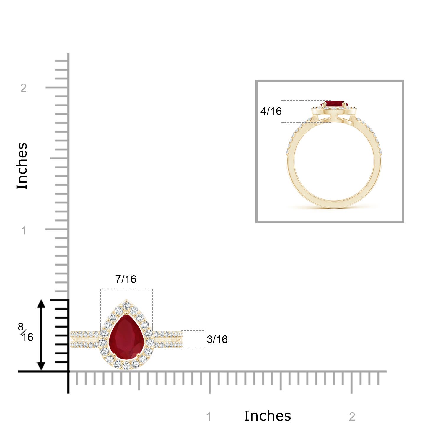 AA - Ruby / 1.59 CT / 14 KT Yellow Gold