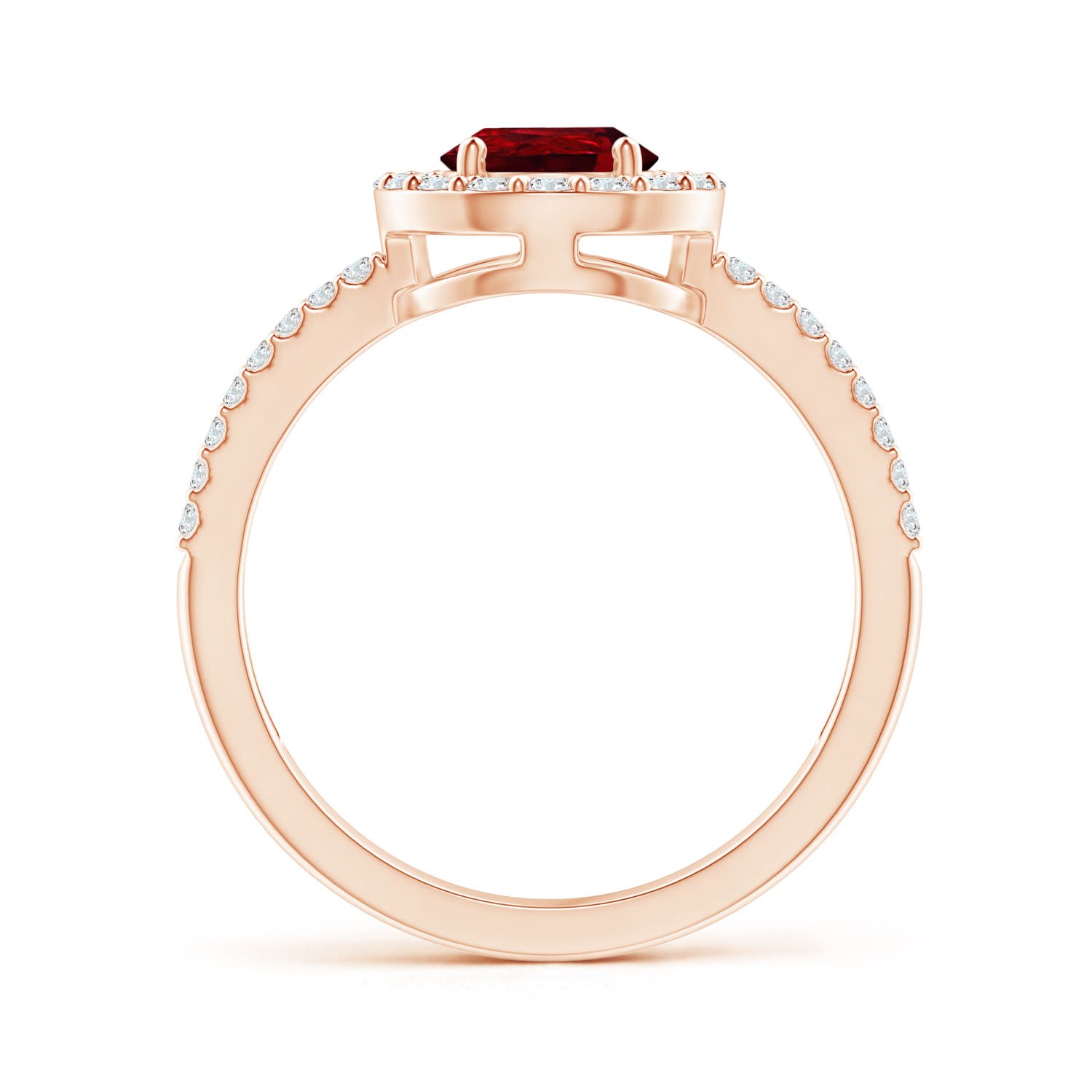 AAAA - Ruby / 1.59 CT / 14 KT Rose Gold