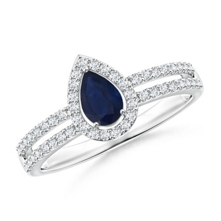 Pear A Blue Sapphire