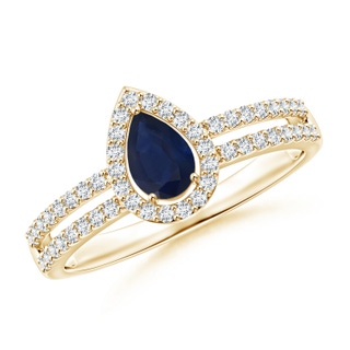 Pear A Blue Sapphire