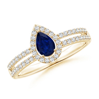 Pear AA Blue Sapphire
