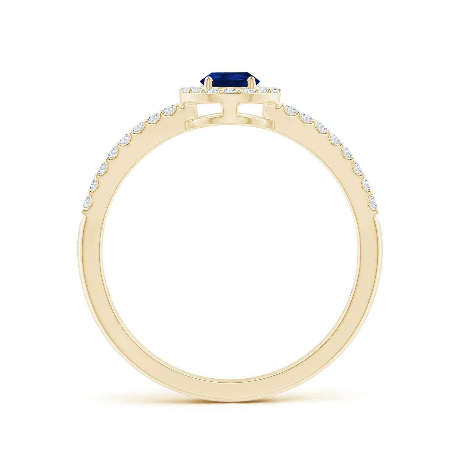 AA - Blue Sapphire / 0.65 CT / 14 KT Yellow Gold