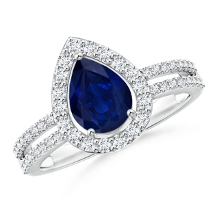 Pear AA Blue Sapphire