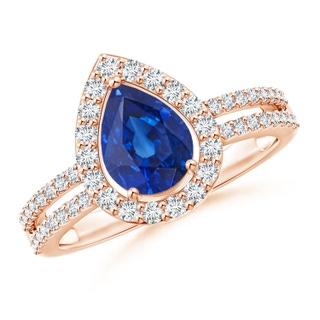 Pear AAA Blue Sapphire