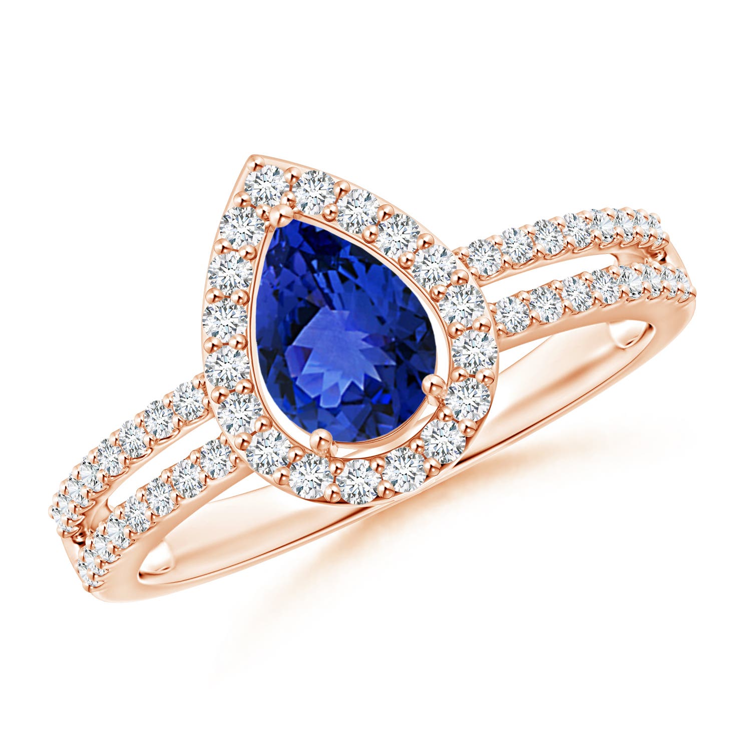 AAA - Tanzanite / 1.02 CT / 14 KT Rose Gold