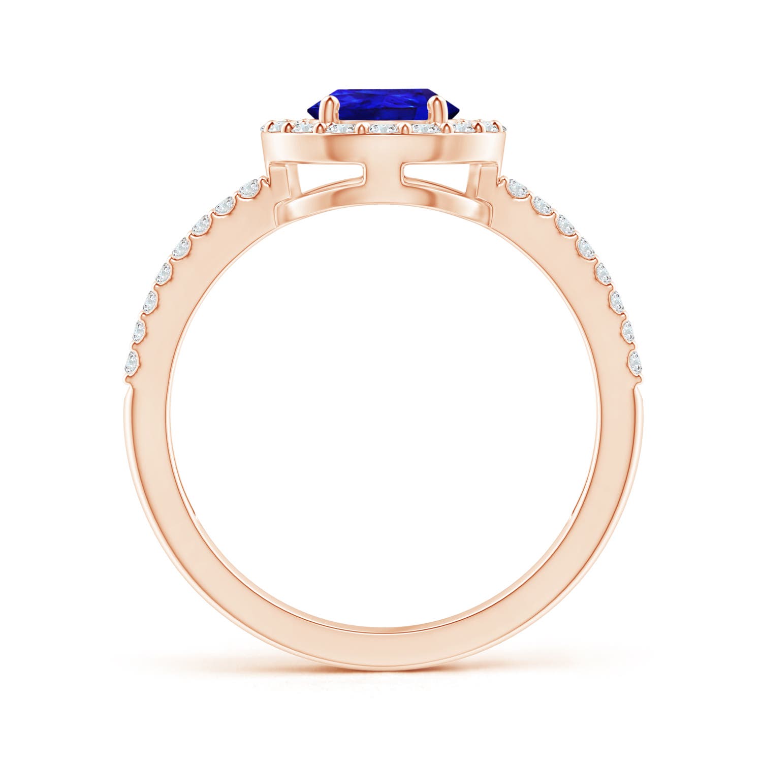 AAAA - Tanzanite / 1.54 CT / 14 KT Rose Gold