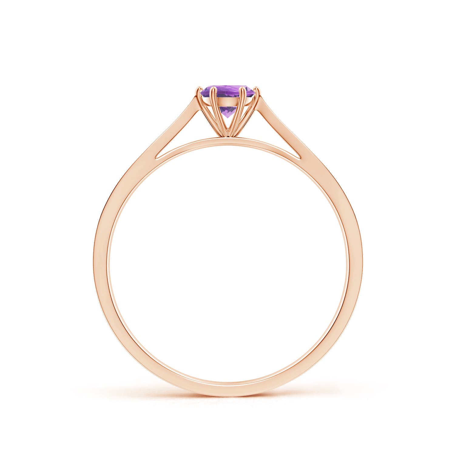 A - Amethyst / 0.26 CT / 14 KT Rose Gold