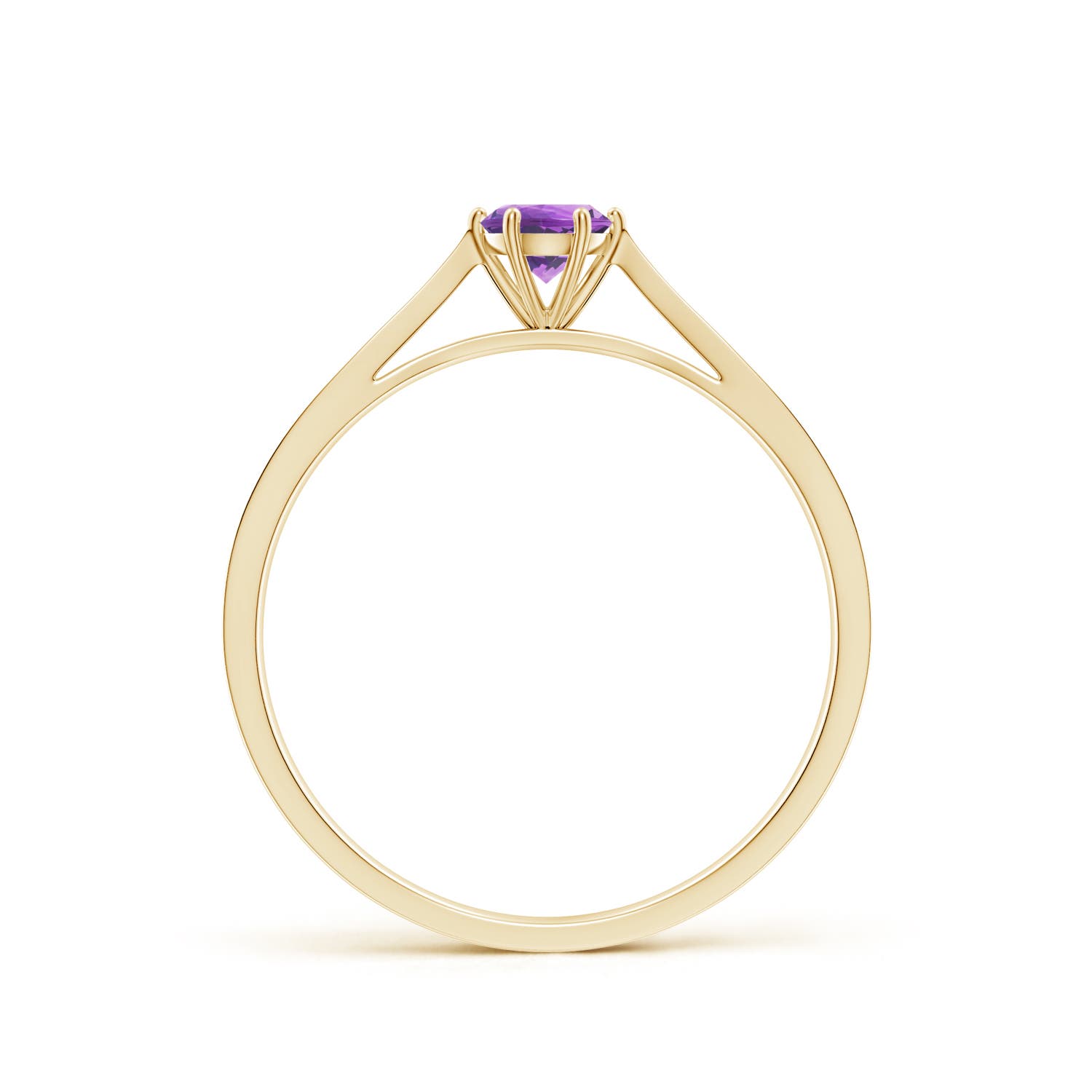 AA - Amethyst / 0.26 CT / 14 KT Yellow Gold