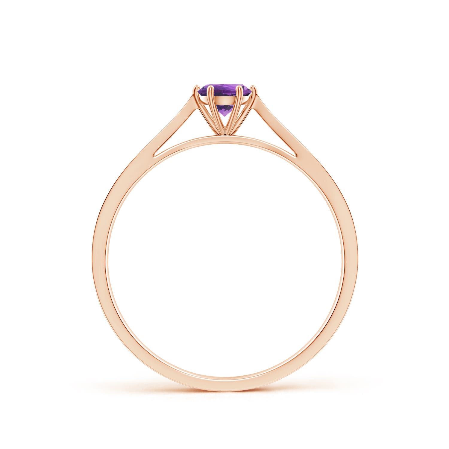 AAA - Amethyst / 0.26 CT / 14 KT Rose Gold