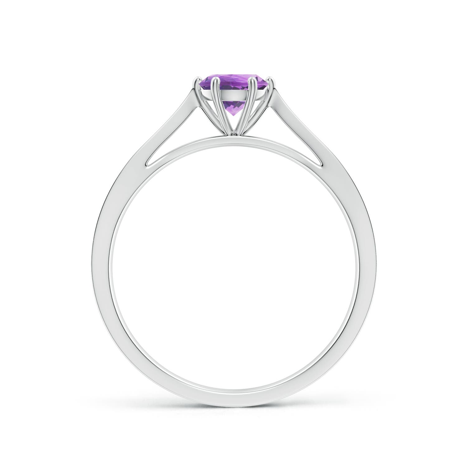 A - Amethyst / 0.47 CT / 14 KT White Gold